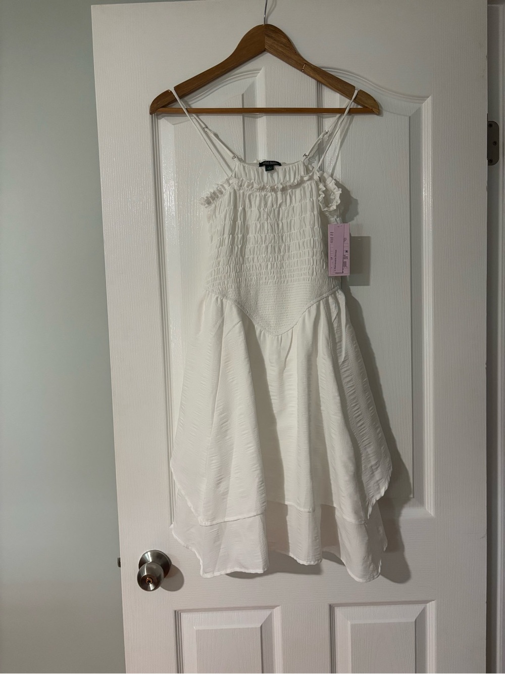 Target White Smocked Tiered Sundress